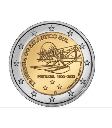 2 euros Portugal 2022 - Travessia do Atlântico Sul 3,25 euros