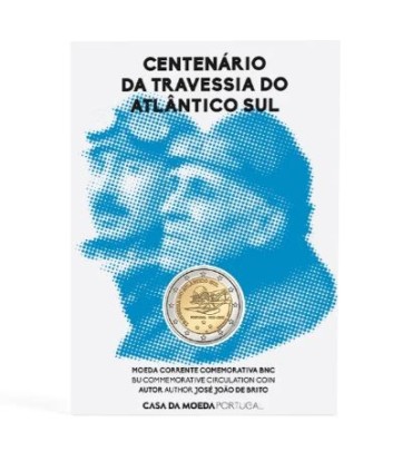 Coincard 2 Euro Portugal 2022 BU - Überquerung des Südatlantiks  13,85 €