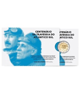 Tarjeta 2 Euros Portugal 2022 BE - Travesía del Atlántico Sur €22.95