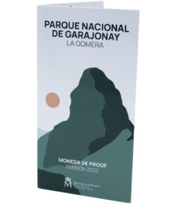 Muntkaart 2 Euro Spanje 2022 - Nationaal Park Garajonay €27,95