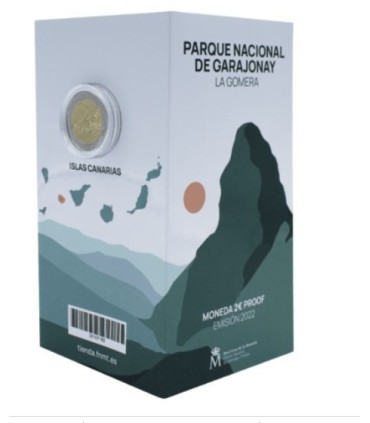 Tarjeta 2 Euros España 2022 - Parque Nacional de Garajonay €27.95