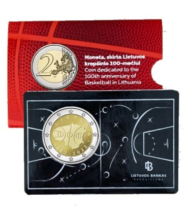 Tarjeta 2 Euro Lituania 2022 - BALONCESTO €29.99
