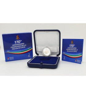 2 Euro Italië 2022 BE - 170 jaar Italiaanse politie € 44,95
