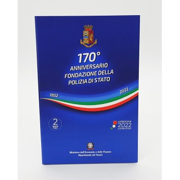 Coincard 2 Euro Italie 2022 - 170 ans de la Police Italienne