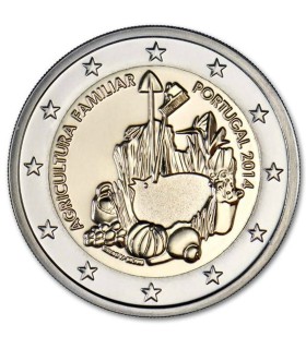 2 euro Portogallo 2014 - Agricoltura familiare  4,17 €