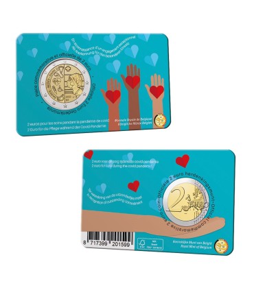 Französische Coincard 2 Euro Belgien 2022  9,95 €