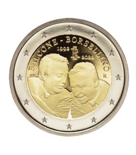 2 Euro Italië 2022 - 30 jaar na de dood van Giovanni Falcone en Paolo Borsellino €3,49