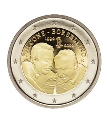 2 Euro Italien 2022 - 30 Jahre nach dem Tod von Giovanni Falcone und Paolo Borsellino  3,49 €