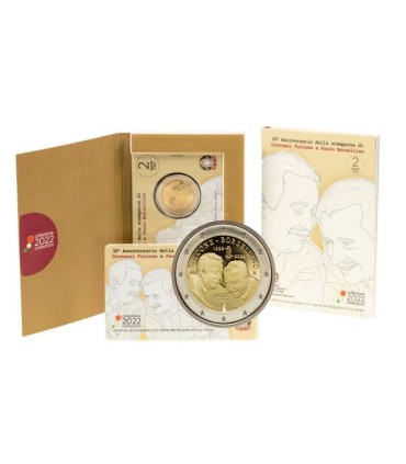 Tarjeta 2 Euro Italia 2022 BU- 30 años de la muerte de Giovanni Falcone y Paolo Borsellino € 24.95