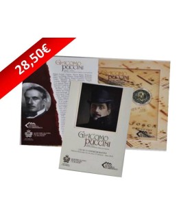 2 euros conmemorativo SAINT MARIN 2014 Puccini € 45,94