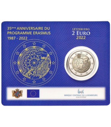 Tarjeta Monedero 2 Euro Luxemburgo 2022 - Erasmus €47.97