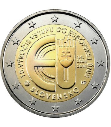 2 euros comemorativos ESLOVÁQUIA 2014 €4,95