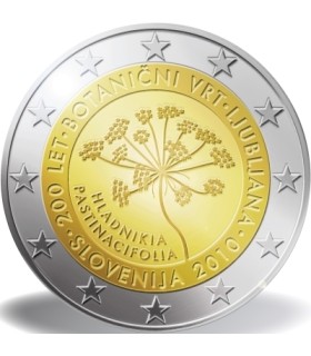 2 euros Eslovénia 2010 Jardim Botânico € 5,95