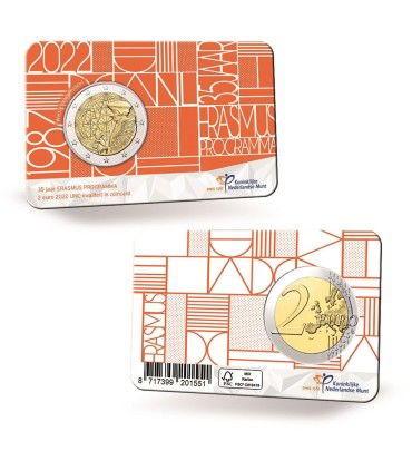 Coincard 2 Euro Países Baixos 2022 - Erasmus 44,89
