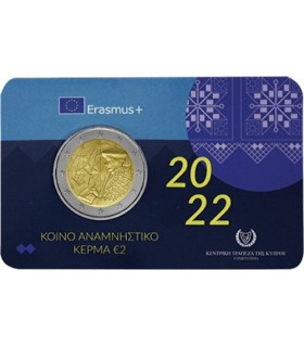 Tarjeta Monedero 2 Euro Chipre 2022 - Erasmus €19.95