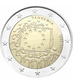 bandera 2 Euro Eslovenia 2015 €4.95