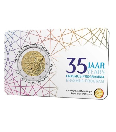 Muntkaart Vlaams 2 Euro België 2022 - Erasmus €17,99