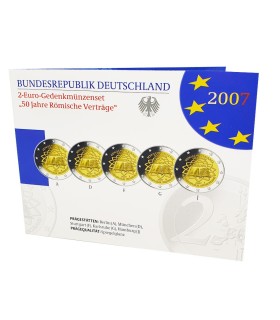 SET 5*2 Euro BE Duitsland 2007 €175,59