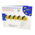 SET 5*2 Euro BE Allemagne 2007 -  série  2 € traité de rome 2007 des 5 ateliers(adfgj) qualité belle épreuve de