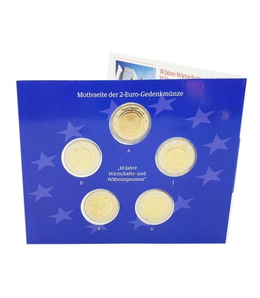 SET 5*2 Euro EMU Duitsland 2009 BE € 145,48