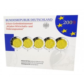 SET 5*2€ EMU Allemagne 2009 BE