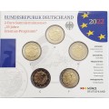5 x 2 euro Allemagne 2022 Brillant Universel BU - Erasmus