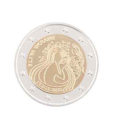 Munt 2 Euro Estland 2022 BU - Oekraïne €29,95