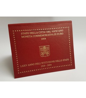 2 euros Vaticano 2004 75 anos de independência € 174,95