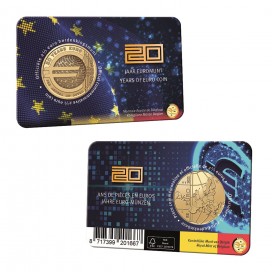 Coincard Flamande 2,50 Euro Belgique 2022 -20 ans des pièces et billets en euro