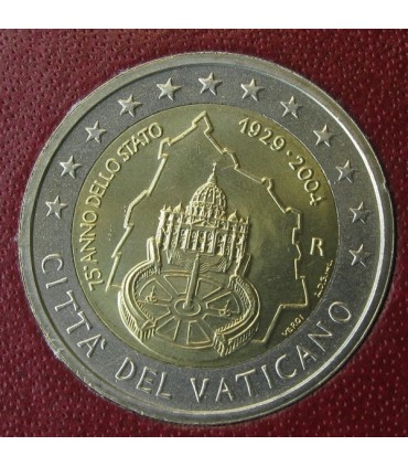 2 euro Vaticaan 2004 75 jaar onafhankelijkheid € 174,95