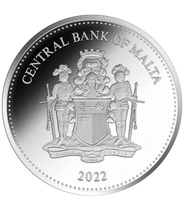 3 Euro Malta 2022 Gekleurd €19,49