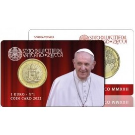 Coincard 1 Euro Vatican 2022