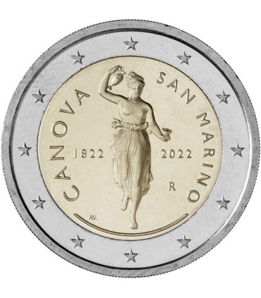 2 Euro San Marino 2022 - Antonio Canova €49,99