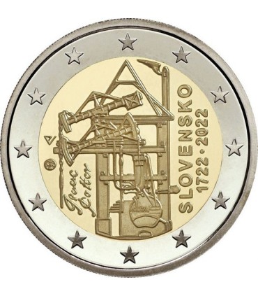 2 Euro Slovacchia 2022 - 300 anni di motore a vapore  3,25 €