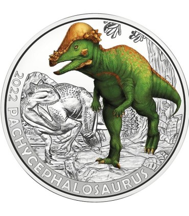 3 euros Áustria 2022 - Pachycephalosaurus 18,90