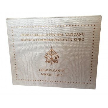 2 euro Vatican SEDE VACANTE 2013 -   Description : Pièce de 2 € commémorative en coffret officiel du Vatican 2013 commémorant 