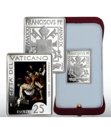 25 Euro Vaticano 2021 - Caravaggio € 985.95