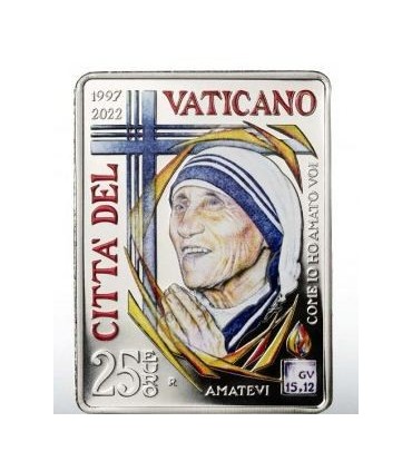 25 euros Vaticano 2022 - 25 años de la muerte de la Madre Teresa 499,95 euros