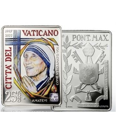 25 euros Vaticano 2022 - 25 años de la muerte de la Madre Teresa 499,95 euros