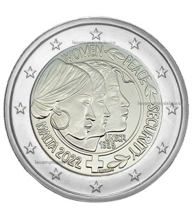 2 Euro Malta 2022 UNC - Resoluties van de Veiligheidsraad over vrouwen €68,95