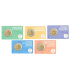 5 x 2 Euro Frankreich 2023 BU - La semeuse - Paris 2024  57,95 €