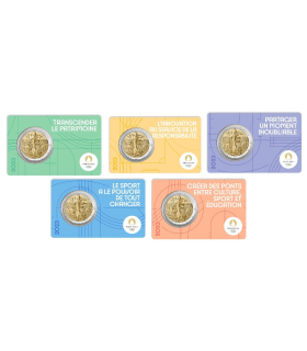 5 x 2 Euro Francia 2023 BU - La semeuse - París 2024 €57.95