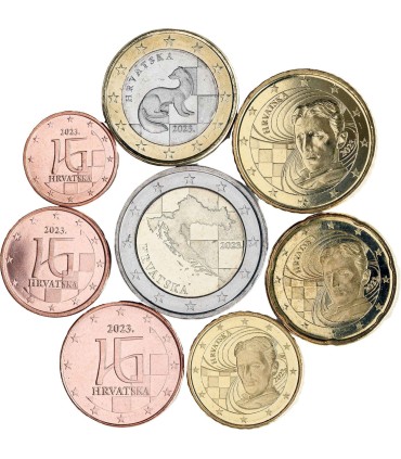 Croacia Euro Serie 2023 -3.88 Euro €8.99