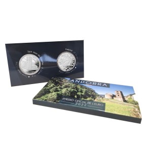 2 X 1,25 EUROS ANDORRA 2022 34,95 EUROS