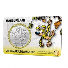 5 euro Belgique 2022 - 70 ans Marsupilami en relief