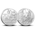5 euro Belgique 2022 - 70 ans Marsupilami en relief