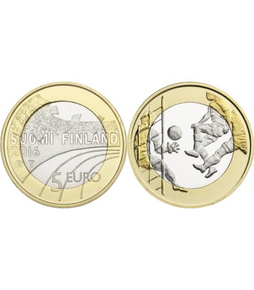 5 Euro Finnland 2016 Fußball  9,95 €