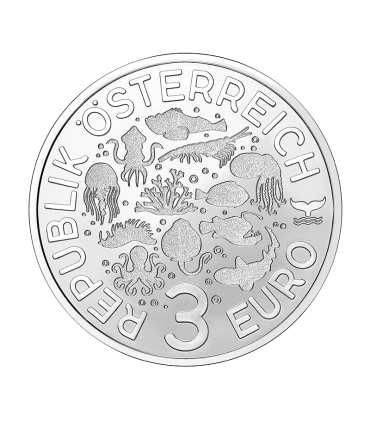 3 euro Oostenrijk 2023 - Haai - Deining €14.45