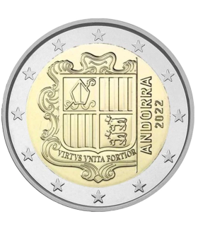 2 euros Andorra corriente 2022 3,99 euros