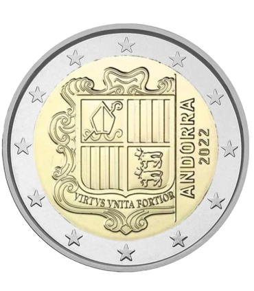2 euros Andorra corriente 2022 3,99 euros